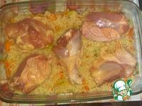 Запеченная курица с рисом и овощами ингредиенты