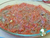 Мидии с помидорами и луком ингредиенты