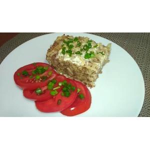 Запеканка вермишелевая с отварным мясом