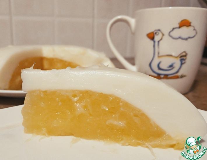 Рецепт: Молочный десерт Яйцо страуса