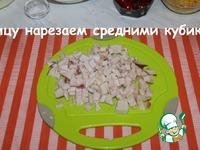 Салат с курицей и сливочной заправкой ингредиенты