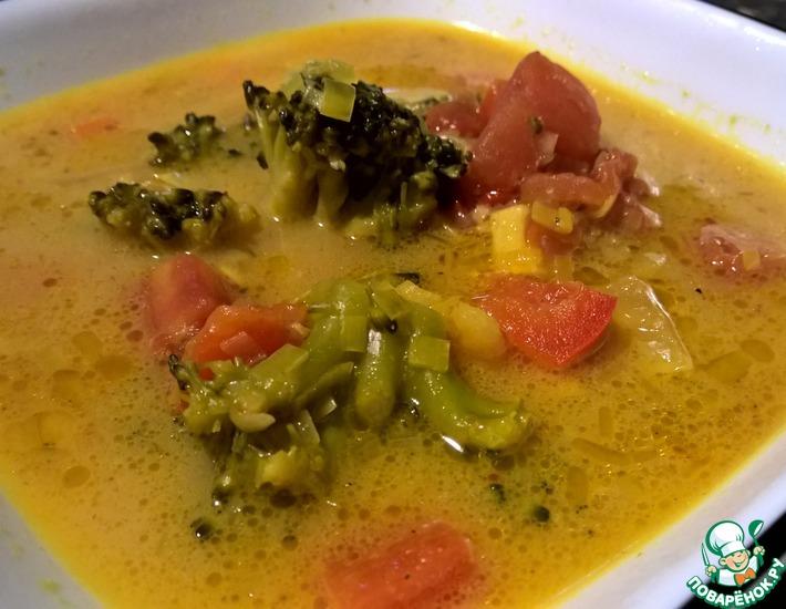 Рецепт: Сливочно-овощной суп карри