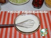 Салат с курицей и сливочной заправкой ингредиенты