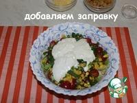 Салат с курицей и сливочной заправкой ингредиенты