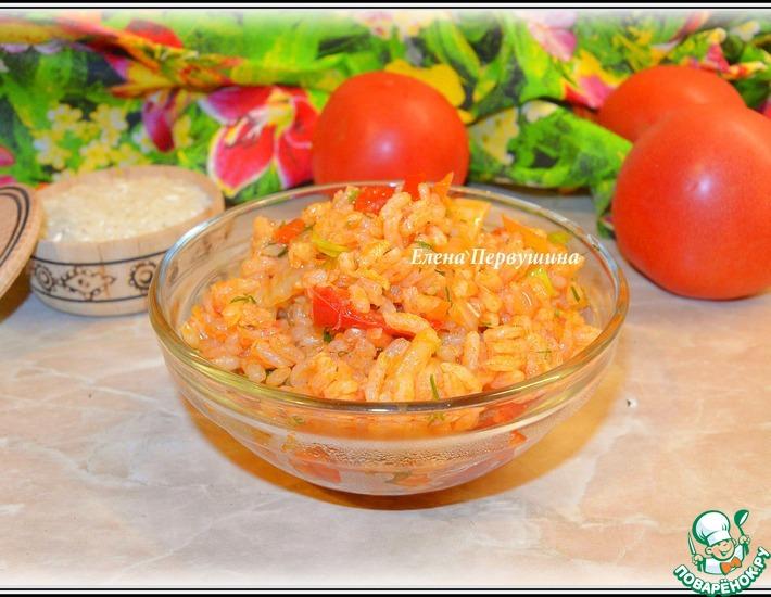 Рецепт: Рис с овощами в томатном соусе