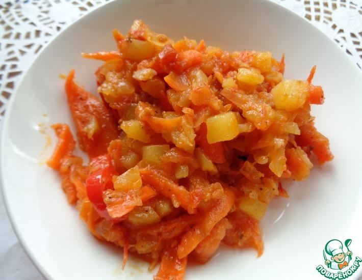 Рецепт: Овощное рагу с кабачком