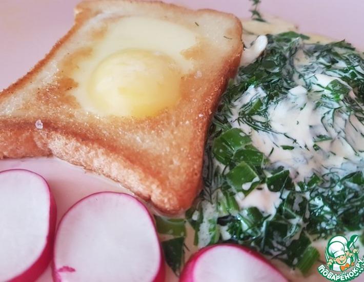 Рецепт: Французские тосты с яйцом
