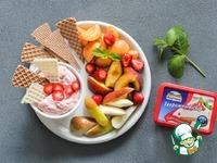 Клубнично-сырный дип к фруктам и ягодам ингредиенты