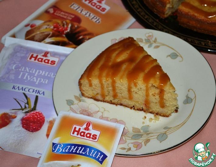 Рецепт: Грушевый пирог Медовая карамель
