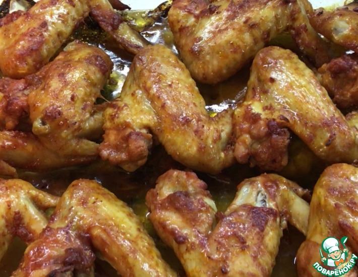 Рецепт: Ароматные куриные крылышки в духовке