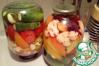 Рецепт: Ассорти фруктово-овощное