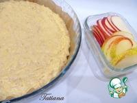Яблочно-грушевый пирог Хризантема ингредиенты
