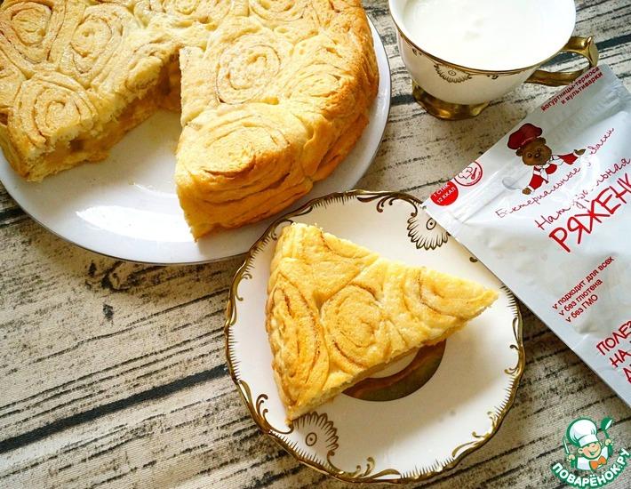 Рецепт: Пирог с яблоком по мотивам Синнабон