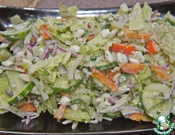 Рецепт: Салат с зерненым творогом