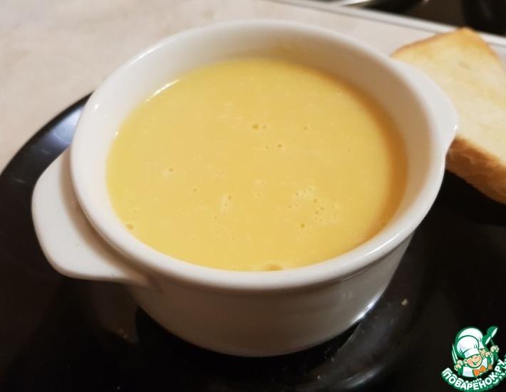 Рецепт: Сырный суп с шампиньонами
