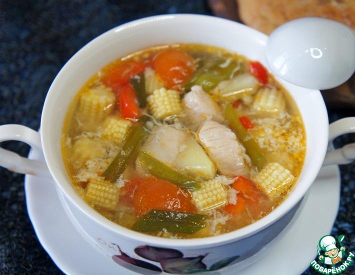 Рецепт: Куриный суп в китайском стиле