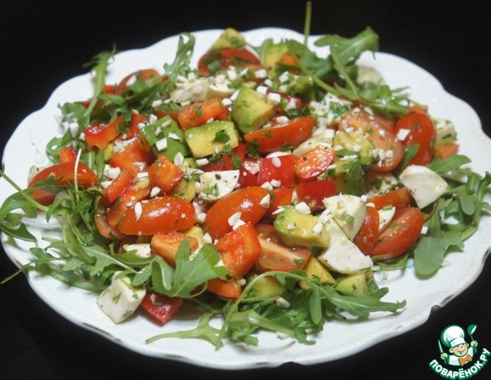 Рецепт: Овощной салат с соусом Наршараб