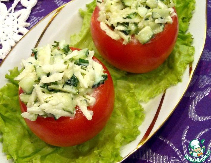 Рецепт: Фаршированные помидоры Весна