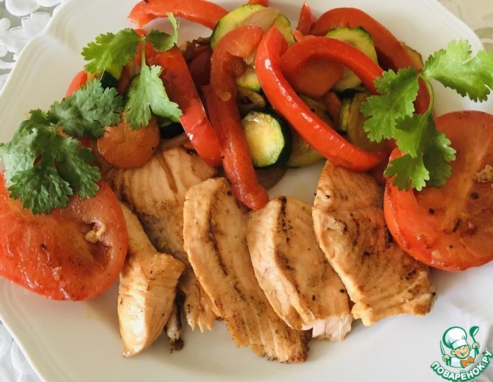 Рецепт: Рыбное филе с овощами