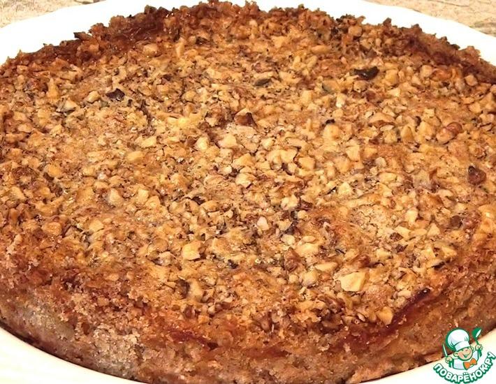 Рецепт: Болгарский насыпной яблочный пирог