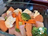 Рыбная запеканка с брокколи и цветной капустой ингредиенты