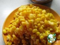 Галета с кукурузой, сыром и салями ингредиенты