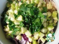 Салат с капустой, горошком и яблоком ингредиенты