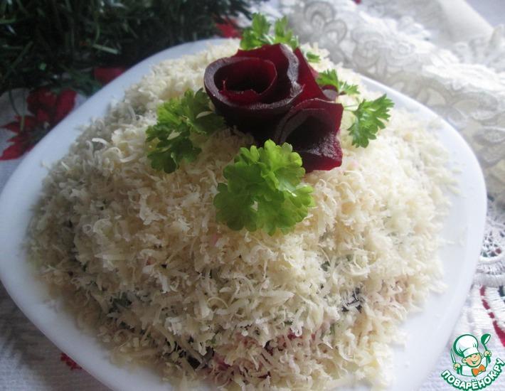 Рецепт: Свекольный салат Под снегом