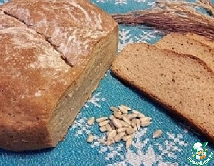Рецепт: Хлеб с тмином и семенами подсолнуха