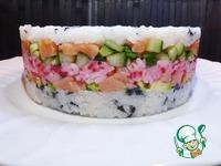 Новогодний салат Суши с лососем ингредиенты