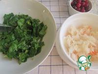 Салат из шпината и квашеной капусты ингредиенты