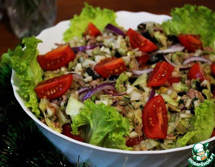Рецепт: Салат из тунца по-тоскански