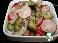 Салат из битых огурцов с редисом ингредиенты