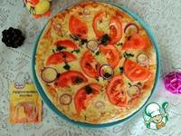 Пицца на бездрожжевом тесте Новогодняя ингредиенты