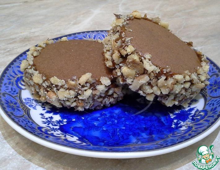 Рецепт: Шоколадное печенье с варёной сгущенкой