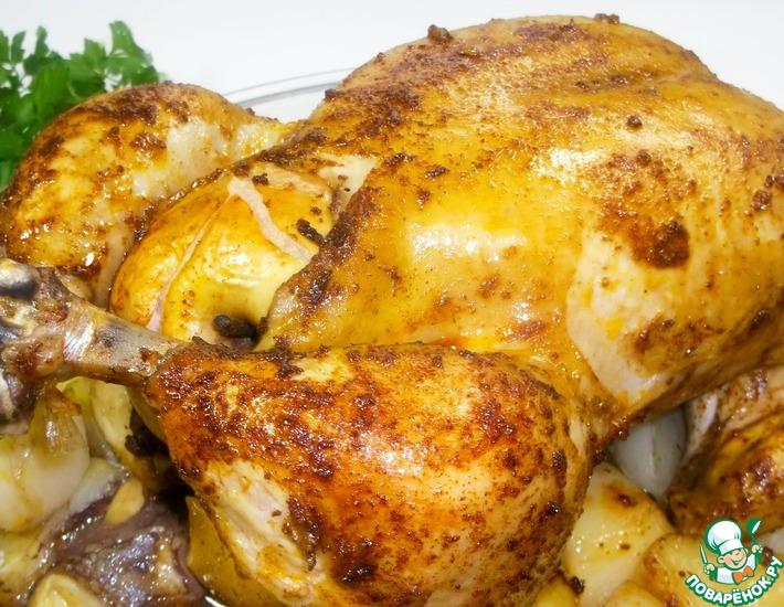 Рецепт: Курица с хрустящей корочкой
