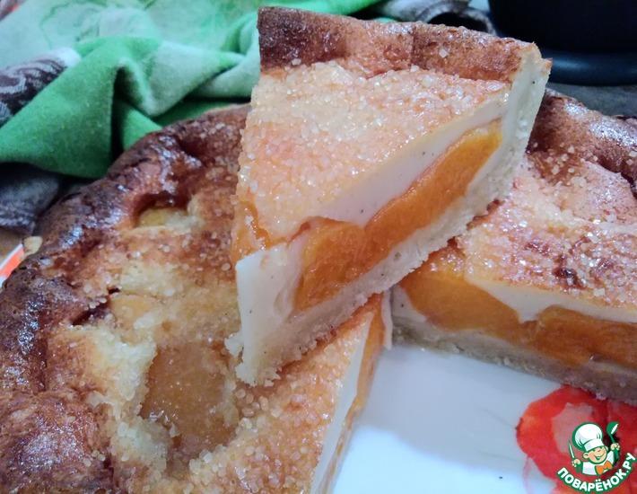 Рецепт: Рассыпчатый абрикосовый тарт по-французски