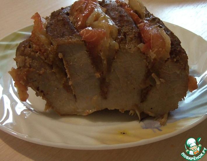 Рецепт: Мясо Гармошка в пряном маринаде