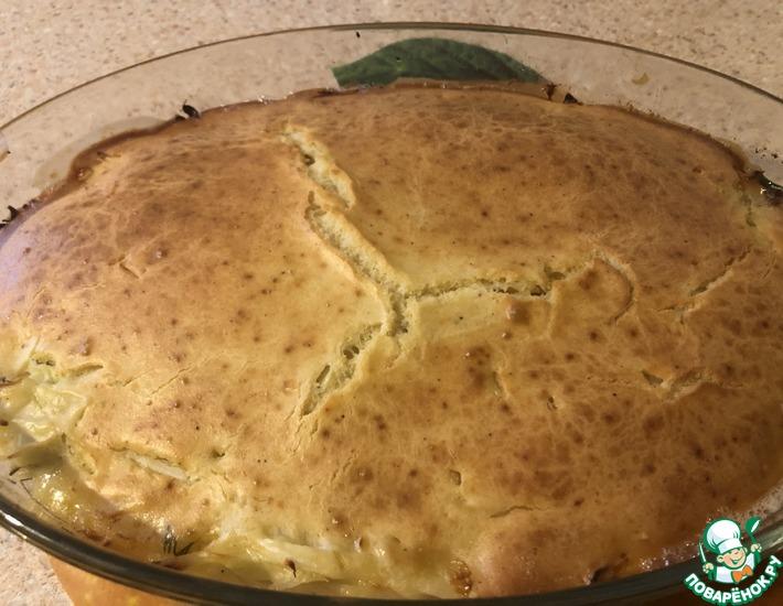 Рецепт: Ленивый капустный пирог «Пан Капустин»