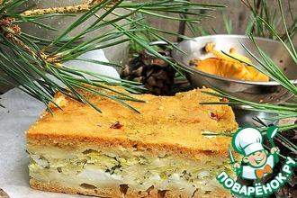 Рецепт: Заливной пирог Капустняк с сыром