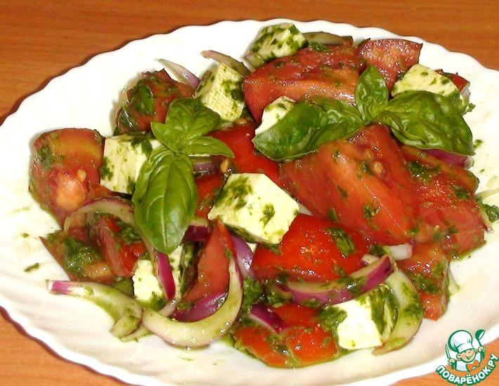 Рецепт: Летний салат с базиликом