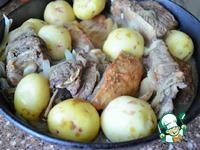 Говяжьи рёбра с картофелем и луком ингредиенты