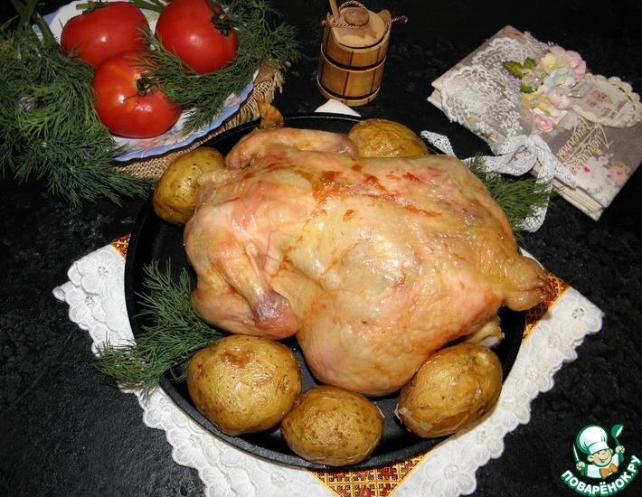 Рецепт: Курица с картофелем Все гениальное-просто!