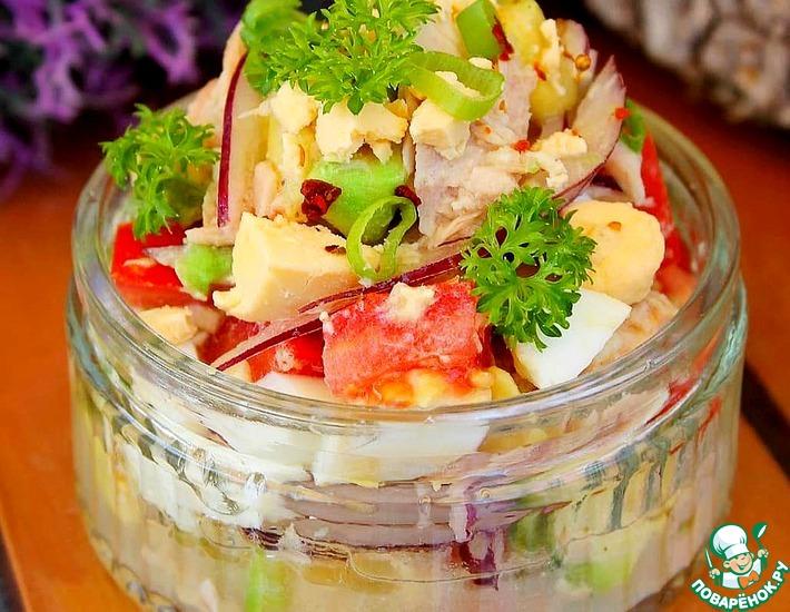 Рецепт: Салат из авокадо и тунца