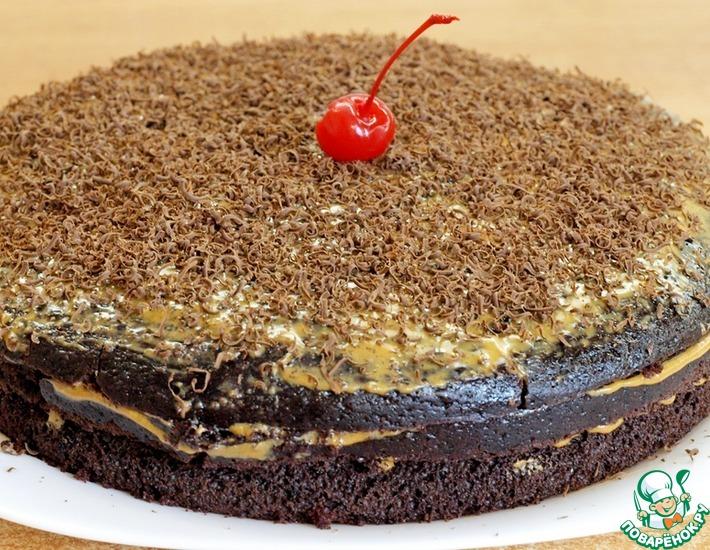 Рецепт: Шоколадный торт на кипятке