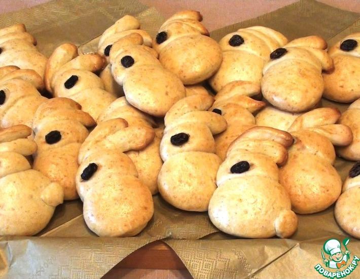 Рецепт: Печенье Пасхальные кролики