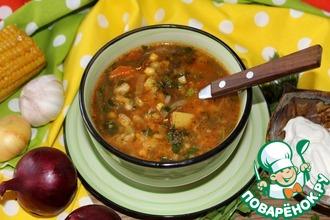Рецепт: Вегетарианский суп со стручковой фасолью