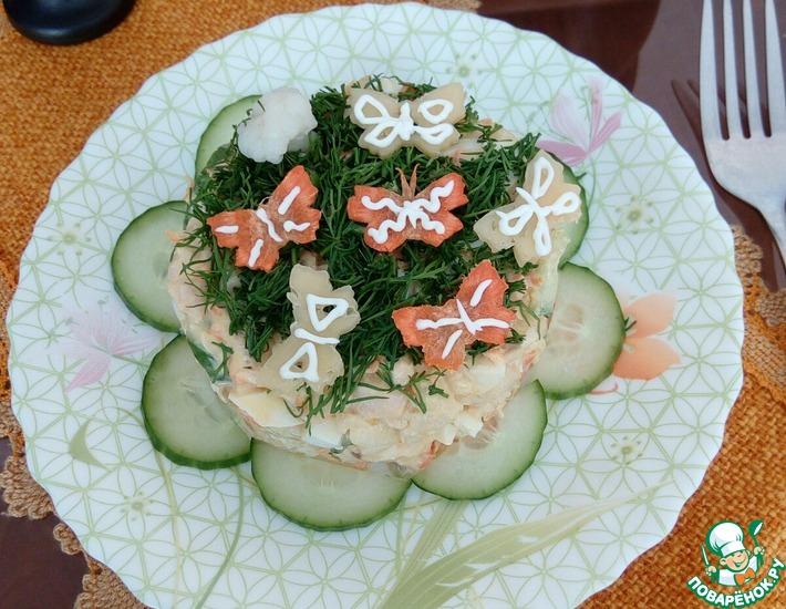 Рецепт: Салат с цветной капустой Солнечный