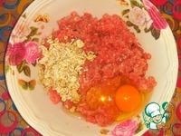 Мясные гнезда с яйцом и помидором ингредиенты