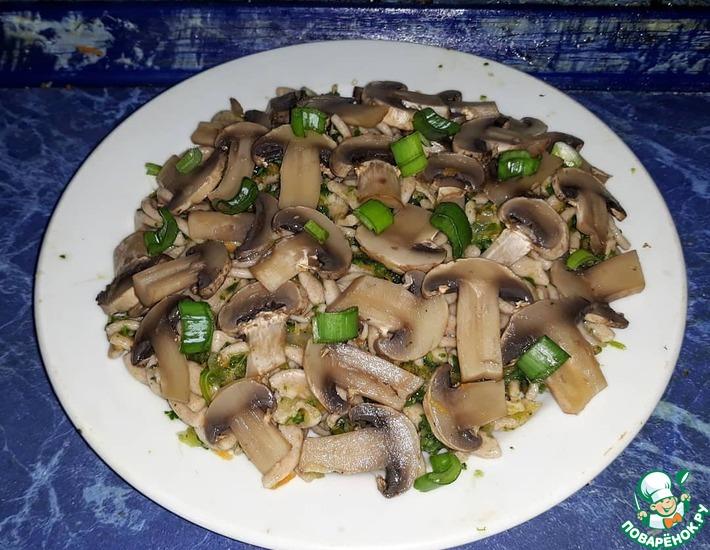 Рецепт: Макароны с грибами и овощами
